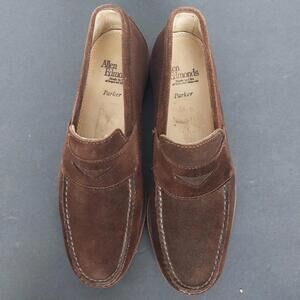 Allen Edmonds Men’s Parker Size 9.5 M Dark Brown Suede Penny Loafers